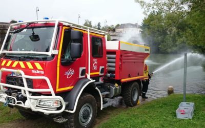Neues Feuerwehrfahrzeug bei der befreundeten Wehr in Durtal